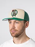 Бейсболка MITCHELL NESS арт. HT12897-BCECREA Boston Celtics NBA (кремовый / зеленый)